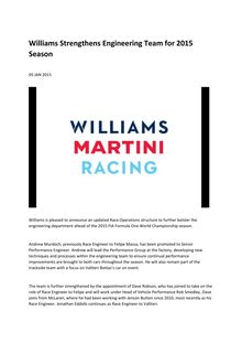 Williams : arrivée de Dave Robson