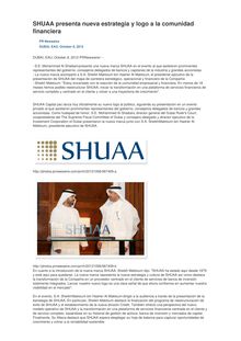 SHUAA presenta nueva estrategia y logo a la comunidad financiera