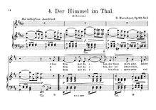 Partition complète, 5 chansons, Op.101, Fünf Lieder mit Begleitung des Pianoforte