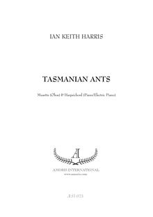 Partition complète et parties, Tasmanian Ants, Harris, Ian Keith