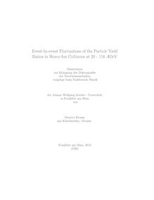 Event-by-event fluctuations of the particle yield ratios in heavy-ion collisions at 20 - 158 AGeV [Elektronische Ressource] / von Dmytro Kresan