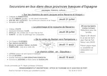 Excursions en bus dans deux provinces basques d Espagne