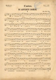 Partition Cantus (color scan), Musica Divina. Sive Thesaurus Concentuum Selectissimorum par Various