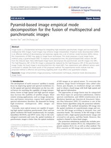 Pyramid-based image empirical mode decomposition for the fusion of multispectral and panchromatic images