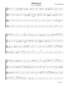 Partition , Nov angeletta - partition complète (Tr T T B), madrigaux pour 4 voix