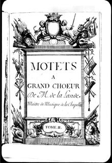 Partition Grand Motets, Tome II, Grands Motets, Cauvin collection