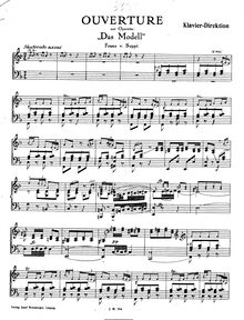 Partition Piano conductor, Das Modell, Suppé, Franz von