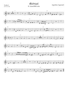 Partition viole de gambe aigue 2, Madrigali a 5 voci, Libro 2, Agazzari, Agostino par Agostino Agazzari