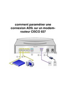 comment paramtrer une connexion ADSL sur un modem-routeur CISCO 837