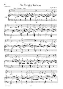 Partition Version pour Medium voix, 3 Gesänge, Op.95, 1). B♭ minor 2). G minor 3). A♭ major