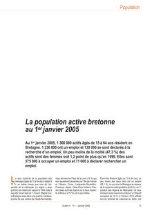 La population active bretonne au 1er janvier 2005 (Octant n° 111)