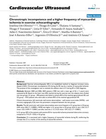 Chronotropic incompetence and a higher frequency of myocardial ischemia in exercise echocardiography