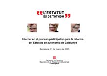 Internet en el proceso participativo para la reforma del Estatuto de ...