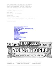 Harper s Young People, July 27, 1880 - An Illustrated Weekly