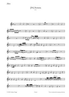 Partition Alto, Sonata à 4, Cima, Giovanni Paolo