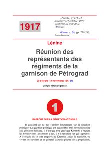 Réunion des représentants des régiments de la garnison de Pétrograd