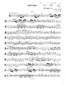 Partition viole de gambe, Piano quatuor, Op.41, Saint-Saëns, Camille