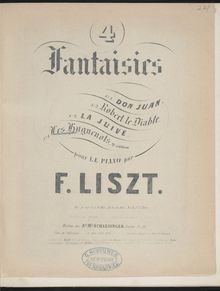 Partition Réminiscences des Huguenots de Meyerbeer (S.412ii), Collection of Liszt editions, Volume 7