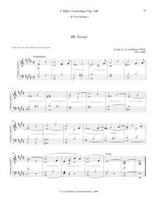 Partition 4, Verset (E major), L’Office Catholique, Op.148, Lefébure-Wély, Louis James Alfred