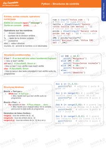 Python - Structures de contrôle