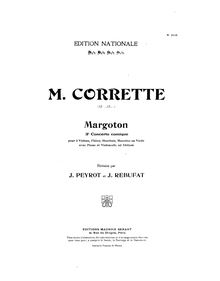 Partition violoncelle, 6 concerts, Op.8, Ouvrage récréatif, Corrette, Michel