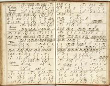 Partition complète (clavier Tablature), Courant Saraband