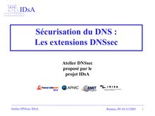Sécurisation du DNS : les extensions DNSsec