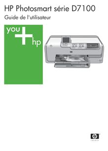 Notice Imprimantes HP  Photosmart D7168