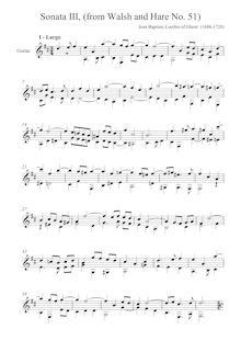 Partition complète, 12 sonates, Loeillet, Jean Baptiste