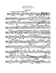 Partition basson 1, 2, Hakon Jarl, Smetana, Bedřich