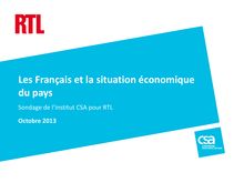 CSA : Les Français et la situation économique  du pays