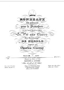 Partition No.2, 2 Rondeaux on Themes from  Le Pre aux Clercs , Op.311