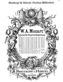 Partition complète, église Sonata, F major, Mozart, Wolfgang Amadeus par Wolfgang Amadeus Mozart
