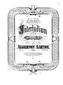 Partition complète, Interlude pour pour orgue, Op.11, D Major, Ashton, Algernon