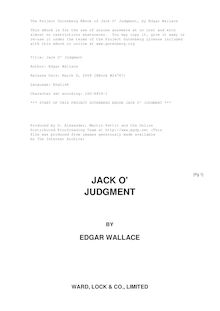 Jack O  Judgment
