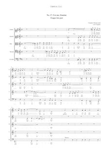 Partition Vocal score, Ure me, Domine, Troppo ben può, Monteverdi, Claudio