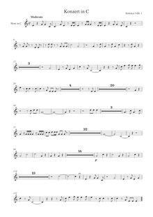 Partition cor 2 (C), violoncelle Concerto No.1 en C, Hob VIIb:1