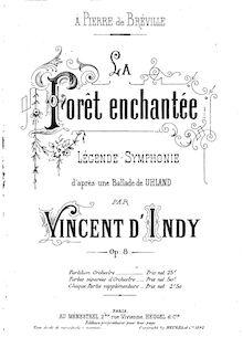 Partition complète, La forêt enchantée, Op.8, Indy, Vincent d  par Vincent d  Indy