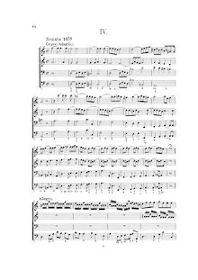 Partition Sonata No.4, Hortus Musicus, Reincken, Johann Adam