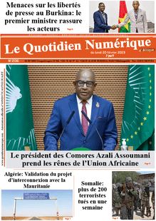 Le Quotidien Numérique d’Afrique N° 2136 - Du lundi 20 février 2023