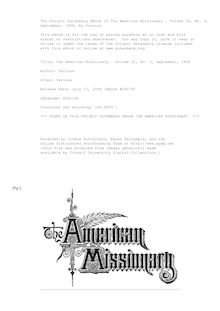 The American Missionary — Volume 52, No. 3, September, 1898