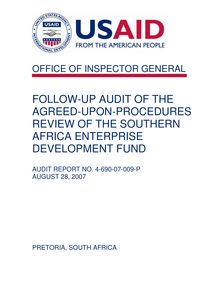 Follow-up Audit of the Agreed-Upon-Procedures Review of the Southern