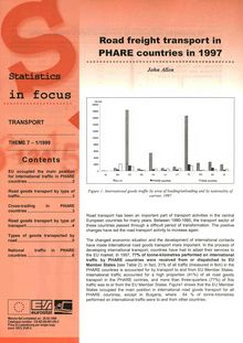 Road freight transport in PHARE countries in 1997