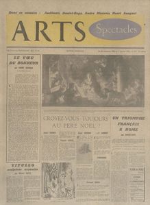 ARTS N° 391 du 26 décembre 1952