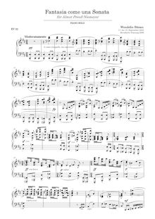 Partition complète, Fantasia come una Sonata, EV 32, Fantasia come una Sonata for piano