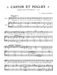 Partition complète, Castor et Pollux, Rameau, Jean-Philippe par Jean-Philippe Rameau