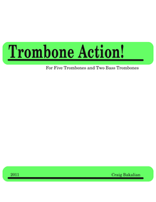 Partition complète, Trombone Action!, Bakalian, Craig