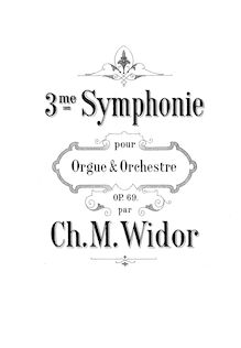 Partition complète, Symphony No.3, E minor, Widor, Charles-Marie