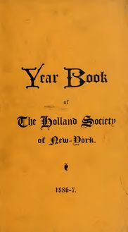 Year book of the Holland Society of New-York