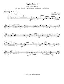 Partition trompette 2 (B♭),  No.8  At pour Circus , Rondeau, Michel par Michel Rondeau